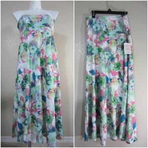 LuLaRoe | New NWT Maxi Pastel Skirt XL Blue Pink